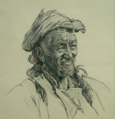 portret kresba portretu (4).jpg :: Umělecký ateliér